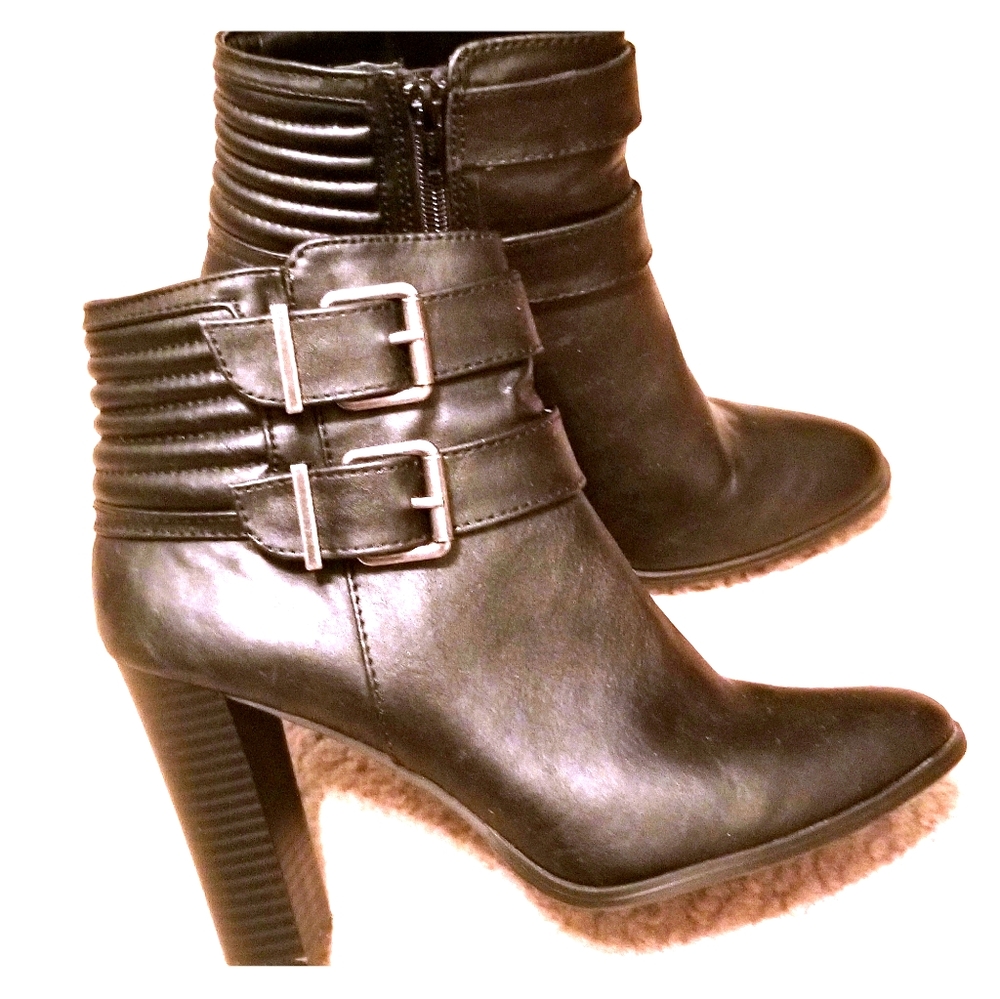 Express Ankle Black Boots Size 9